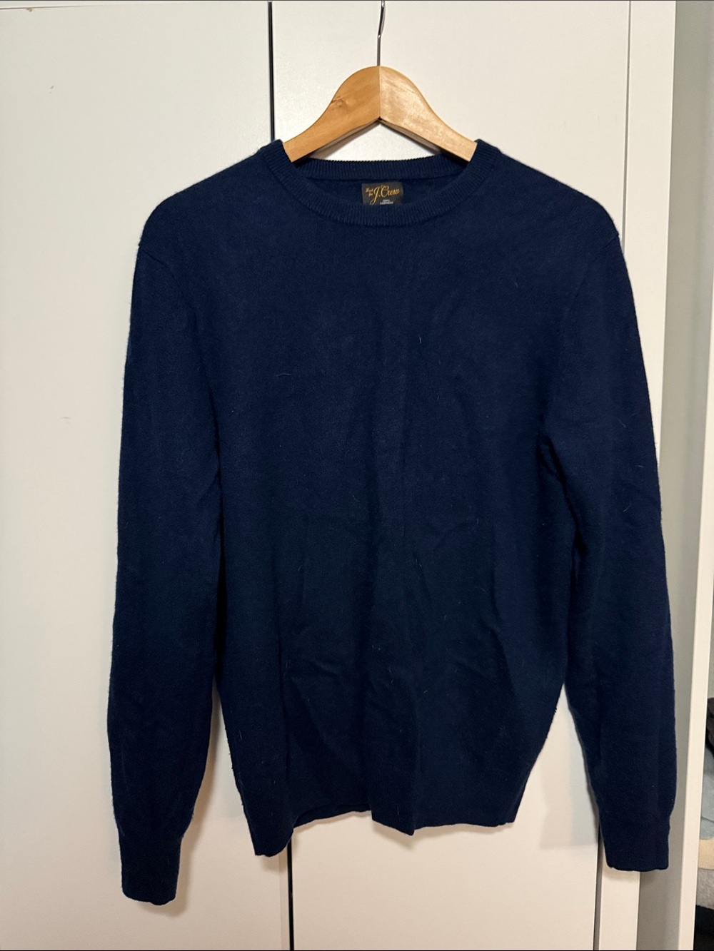 J. Crew Men's Navy Crewneck Sweater